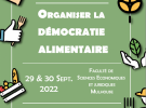 29/30 sept : Colloque “organiser la démocratie Alimentaire”